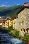 Ponte di Legno, centro storico e fiume